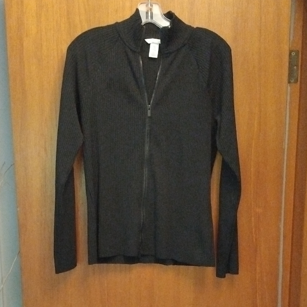 H&M Black Zip-Up Jacket Size Medium